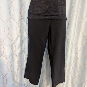 148. Jules & Leopold Elegant Black Women's Pants Stretchy - Medium